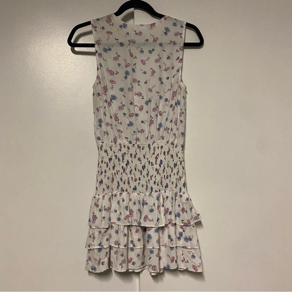 Skylar + Madison Floral Smocked Ruffle Mini Dress Size Small - Picture 6 of 7